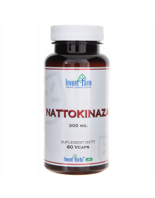 Nattokinaza 300 mg 60 kaps | Invent Farm