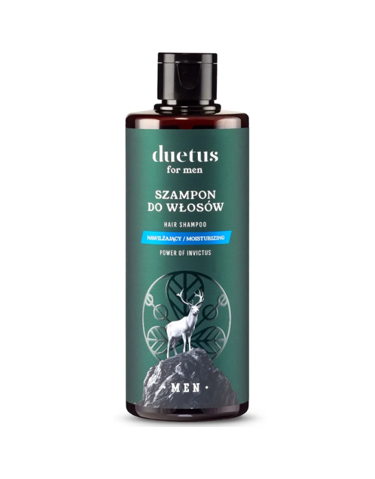 Nawilżający szampon do włosów dla mężczyzn 300 ml | Duetus