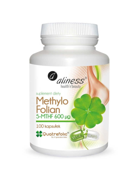 Methylo folian 5-MTHF 600 ug 100 kaps | Aliness