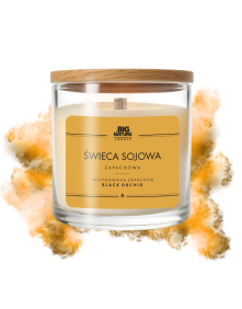 Świeca sojowa inspirowana zapachem Black Orchid 155 g | Big Nature