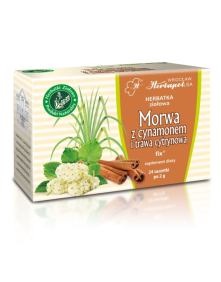 Liść morwy z cynamonem i trawą cytrynową 24T | Herbapol Wrocław