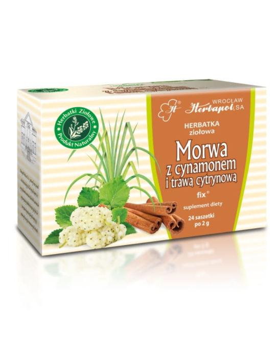 Liść morwy z cynamonem i trawą cytrynową 24T | Herbapol Wrocław