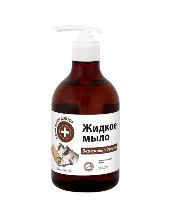 Mydło w płynie z dziegciem brzozowym 480 ml | Domowy Doktor