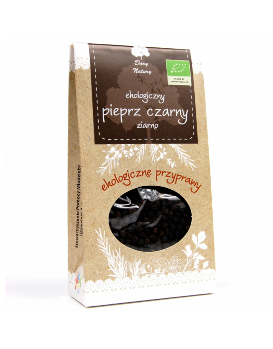 Ekologiczny pieprz czarny ziarno 50 g | Dary Natury