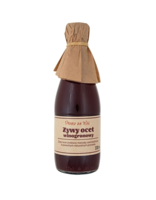 Żywy ocet winogronowy 330 ml | Prosto ze Wsi