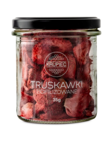 Truskawki liofilizowane 35 g | Miody Krupiec