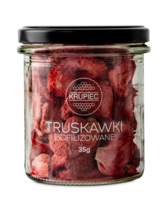 Truskawki liofilizowane 35 g | Miody Krupiec