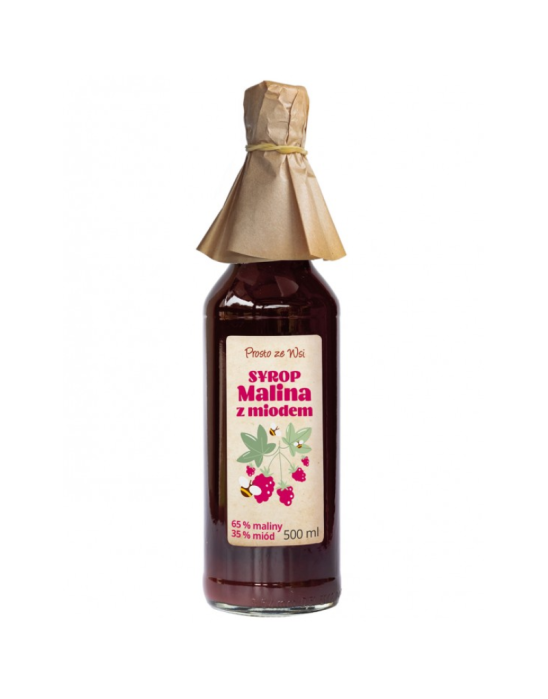 Syrop malina z miodem 500 ml | Prosto ze Wsi