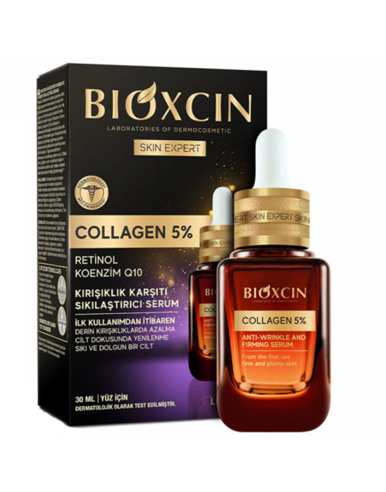 Serum ujędrniająco-przeciwzmarszczkowe z kolagenem 5% 30 ml | Bioxcin