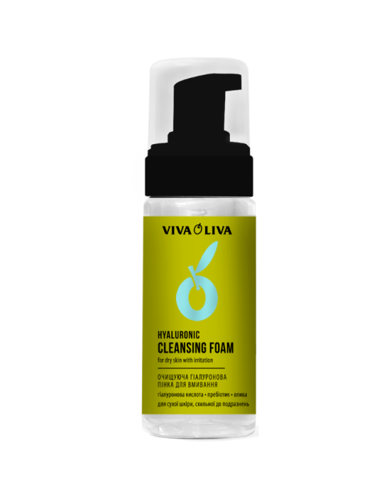 Delikatna pianka do mycia twarzy z kwasem hialuronowym z aloesem 150 ml | Viva Oliva