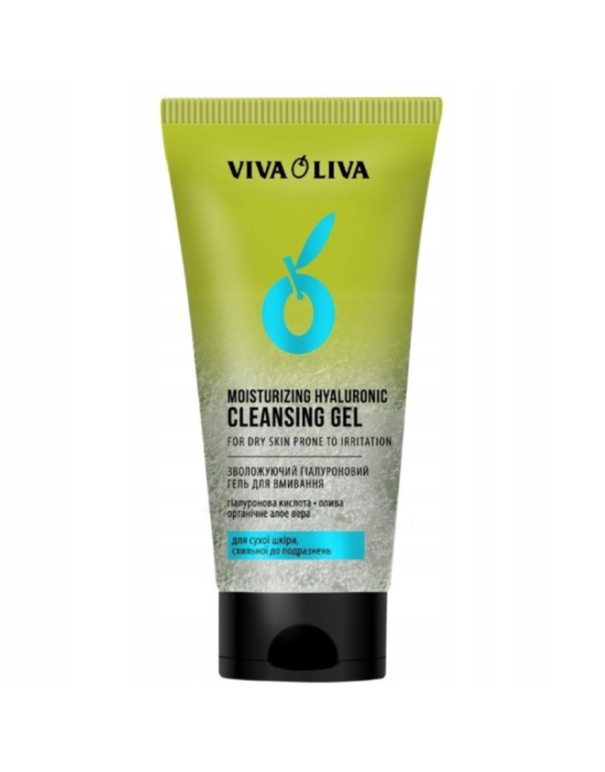 Nawilżający żel do mycia twarzy z kwasem hialuronowym 150 ml | Viva Oliva