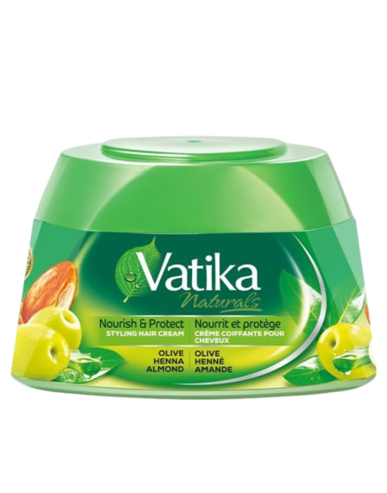 Krem do stylizacji włosów oliwka, henna, migdał 210 ml | Vatika