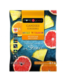 Cukierki multiwitamin bez cukru 50 g | Pure & Good