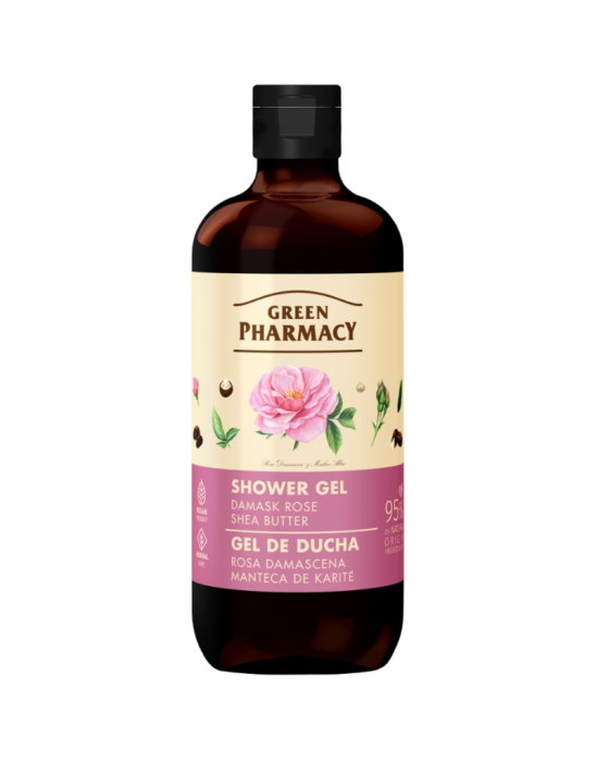 Żel pod prysznic róża damasceńska i masło shea 500 ml | Green Pharmacy