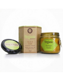 Świeca sojowa z olejkiem eterycznym patchouli vanilla 200 g | Organic Goodness