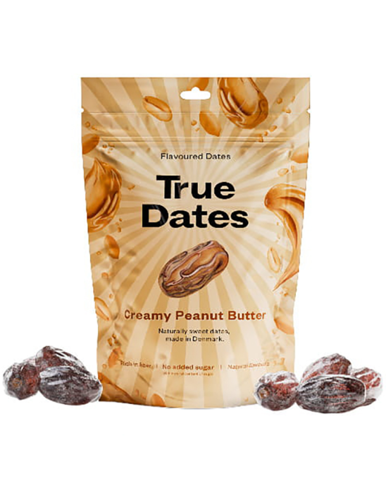 Suszone daktyle z naturalnym aromatem masło orzechowe 100 g | True Dates