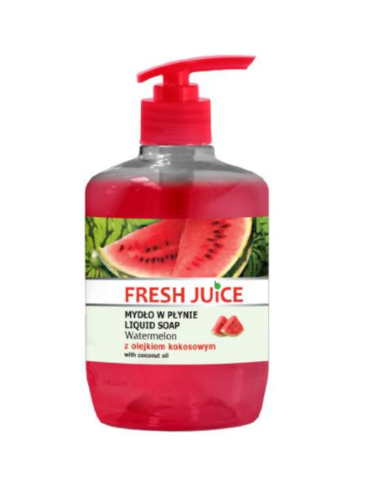 Mydło w płynie arbuzowe z olejkiem kokosowym 460 ml | Fresh Juice