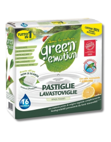 Tbletki do zmywarki z olejkiem eterycznym cytrynowym 16 szt | Green Emotiona