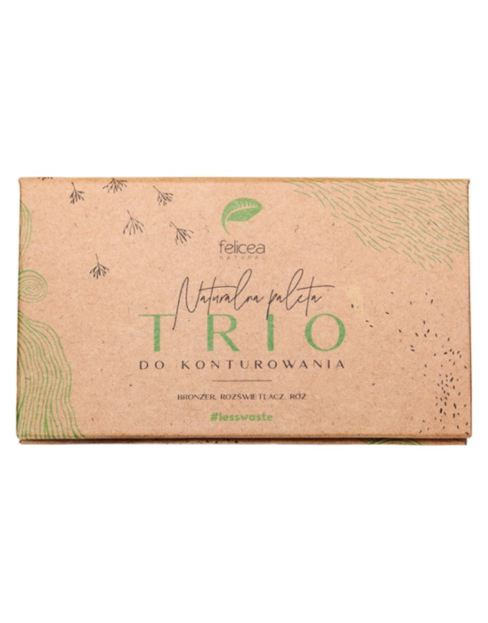 Paletka trzech naturalnych cieni do konturowania nr 302 medium 9,4 g | Felicea