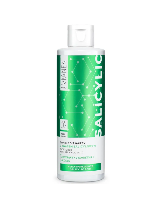Tonik do twarzy z kwasem salicylowym 200 ml | Vianek Hero