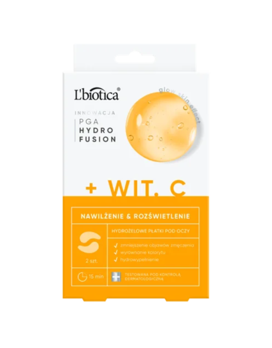 Hydrożelowe płatki pod oczy z wit C 2 szt | L'biotica