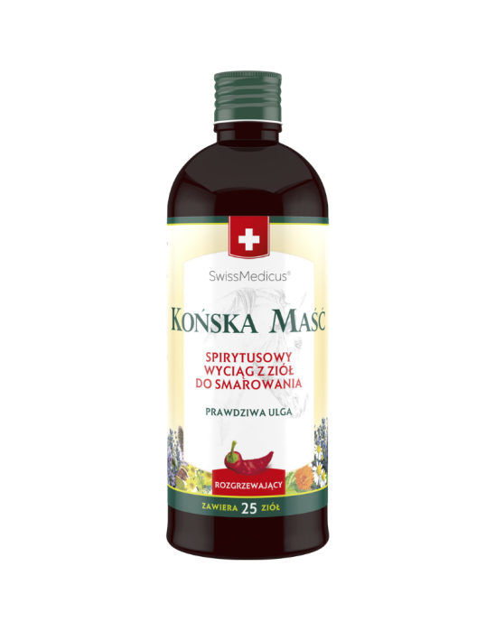 Spirytusowy wyciąg z ziół do smarowania rozgrzewający 400 ml | Swiss Medicus