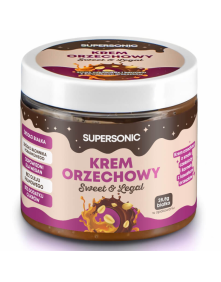 Krem orzechowy o smaku czekolady i karmelu z kawałkami orzeszków 160 g | Supersonic