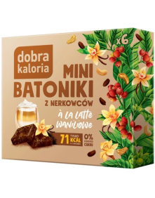 Mini batoniki z nerkowców a'la latte waniliowe 6x17 g | Dobra Kaloria
