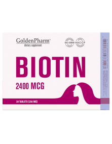 Biotin 2400 mcg 30 tab. | Golden Pharm