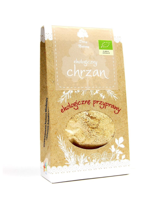 Ekologiczny korzeń chrzanu mielony 40 g | Dary Natury