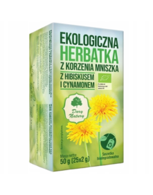 Eko Herbatka z korzenia mniszka z hibiskusem i cynamonem 50 g | Dary Natury