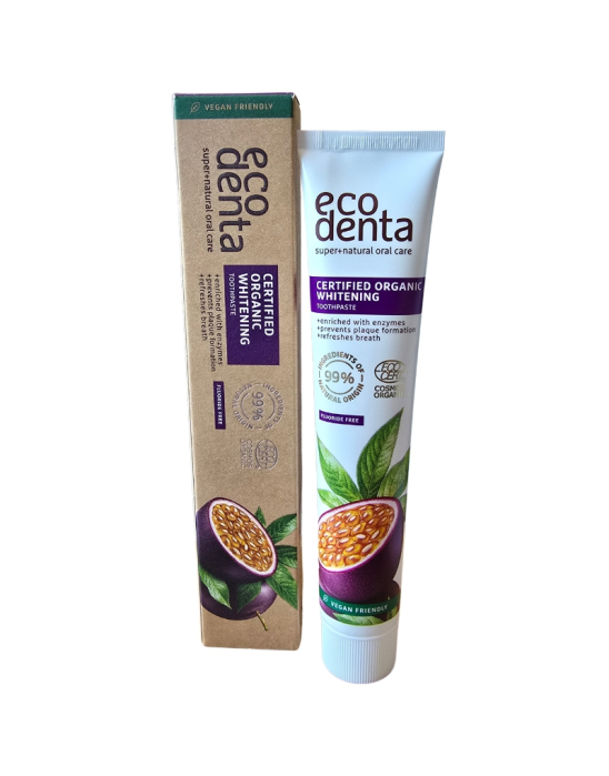 Organiczna wybielająca pasta do zębów o smaku marakuji 75 ml | Eco Denta