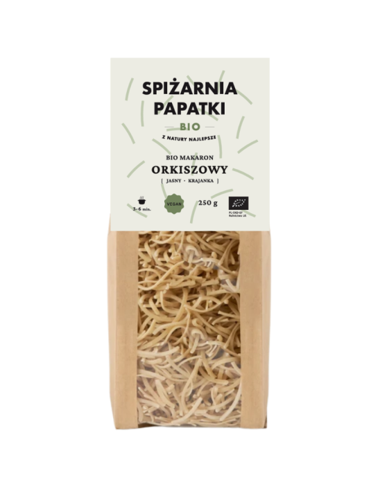 Bio makaron orkiszowy jasny krajanka 250 g | Spiżarnia Papatki