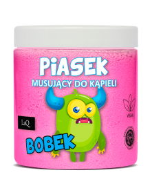 Musujący piasek do kąpieli różowy Bobek 190 g | Laq