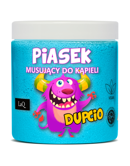 Musujący piasek do kąpieli niebieski Dupcio 190 g | Laq