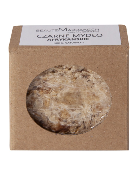 Czarne mydło afrykańskie w kostce 55 g | Beaute Marrakech