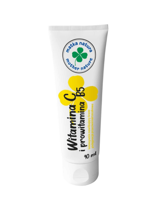 Krem nawilżający z witaminą C i prowitaminą B5 90 ml | Matka Natura