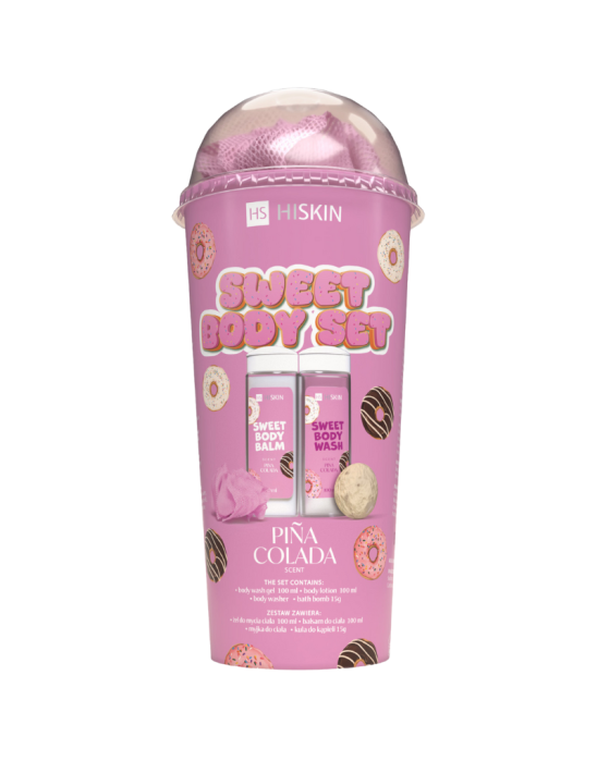 Zestaw słodka pina colada do kąpieli 4 szt | Hiskin