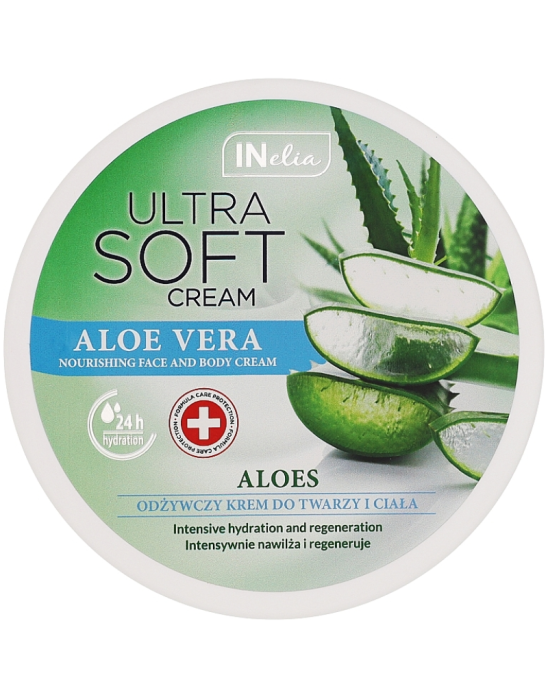 Ultranawilżający krem do twarzy i ciała aloe vera 200 ml | INelia