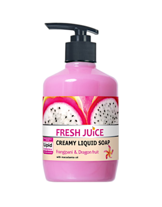 Kremowe mydło w płynie plumeria dragon fruit i olejek makadamia 460 ml | Fresh Juice