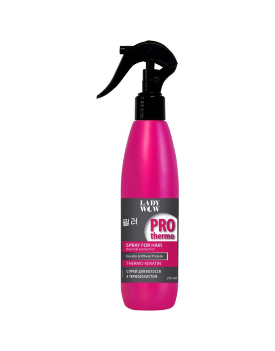 Termoochronny keratynowy spray do włosów 200 ml | Lady WOW
