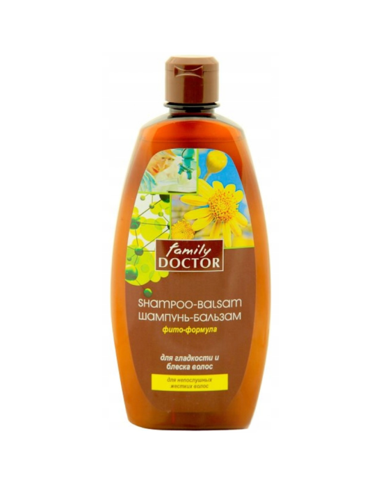 Szampon balsam do włosów gładkość i połysk 500 ml | Family Doctor