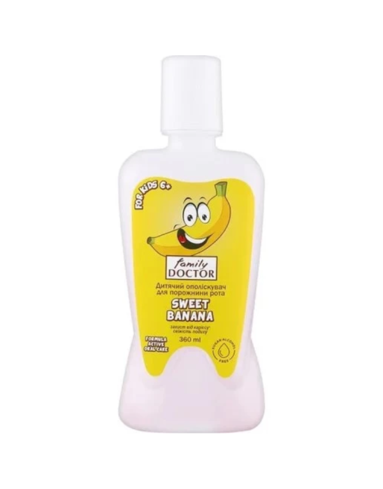 Płyn do płukania jamy ustnej dla dzieci banan 360 ml | Family Doctor