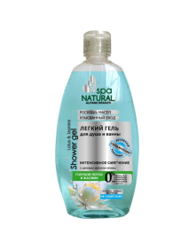 Lekki żel pod prysznic i do kąpieli "niebieski lotos i jaśmin" 500 ml | Natural SPA
