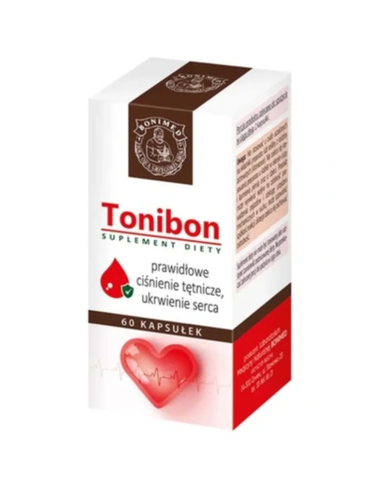 Tonibon prawidłowe ciśnienie i ukrwienie serca 60 kaps | Bonimed