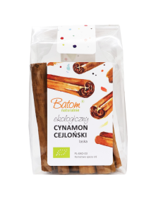 Ekologiczny cynamon cejloński laska 50 g | Batom