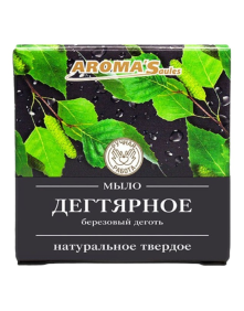 Mydło w kostce dziegciowe 80 g | Aroma'Saules