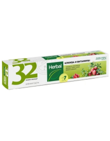 Pasta do zębów żurawina i witaminy 150 g | 32 Pearls Herbs