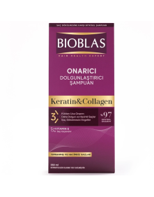 Ziołowy szampon do włosów cienkich i zniszczonych kolagen z keratyną 360 ml | Bioblas