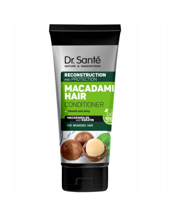 Odżywka do włosów osłabionych z olejem makadamia 200 ml | Dr. Sante